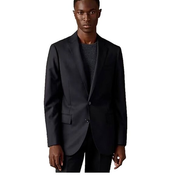 J. Crew Other - J.Crew Mens $450 Ludlow Slim Fit Suit Jacket Italian Wool  Black 36S 28130
